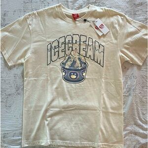 ICECREAM 🍦men’s toppings ss t shirt size M in a white / cream color NWT 🍭